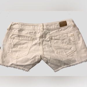 White Jean Shorts (Stretch)